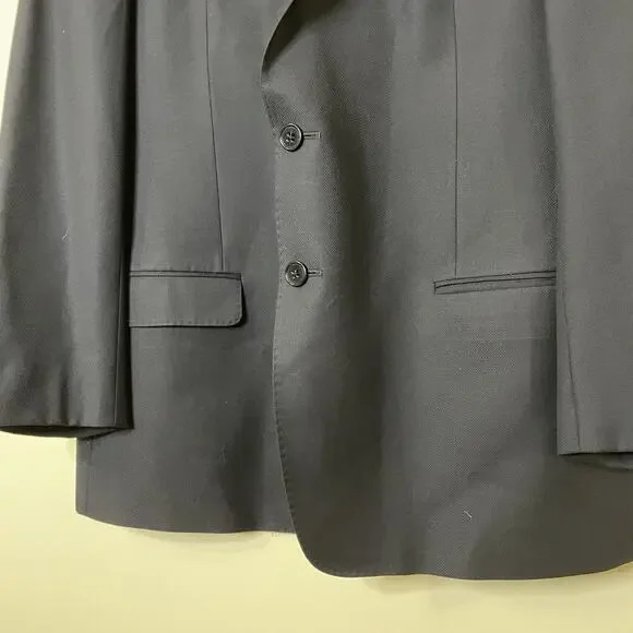 Armani Collezioni Navy Blue G Line Mens Blazer Sport Coat Suit Jacket Wool 44